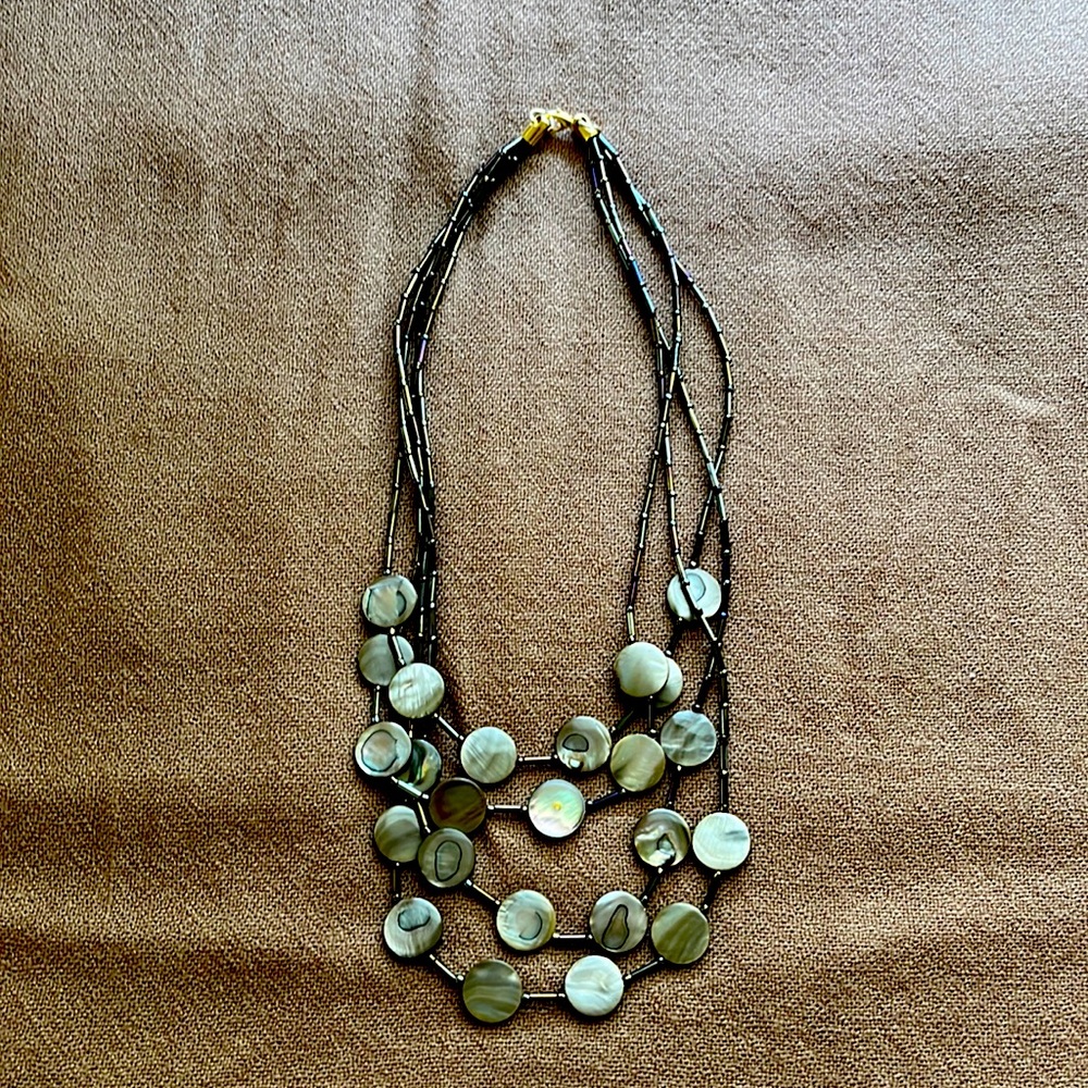 Elegant four strand necklace.